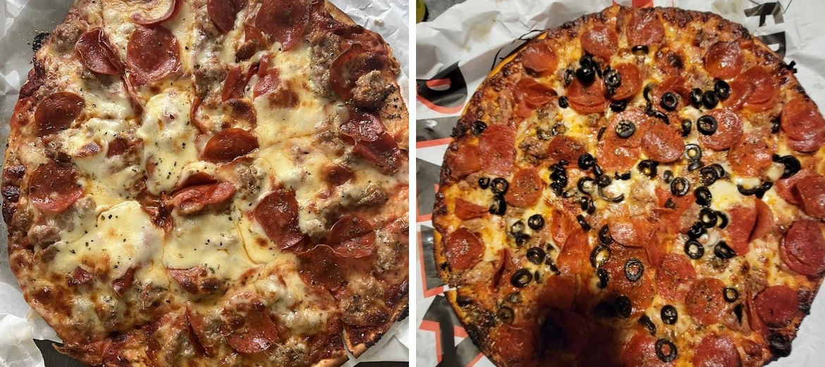 Hup's Pizza Menu